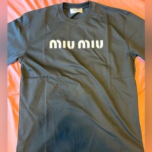 Miu Miu Black Short Sleeve Tee